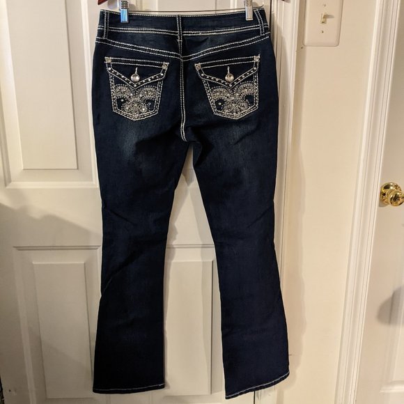 a.n.a Bootcut Jeans, Blue, 8 - Picture 5 of 10